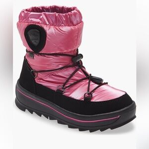 Pajar Taya Waterproof Pink Winter Boot with Black Trim
